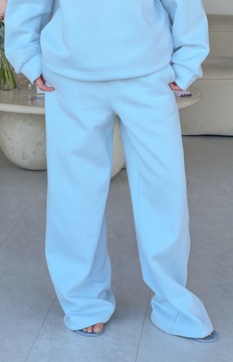 Pip Blue Mid Rise Slouch Fit Trackpants view 4